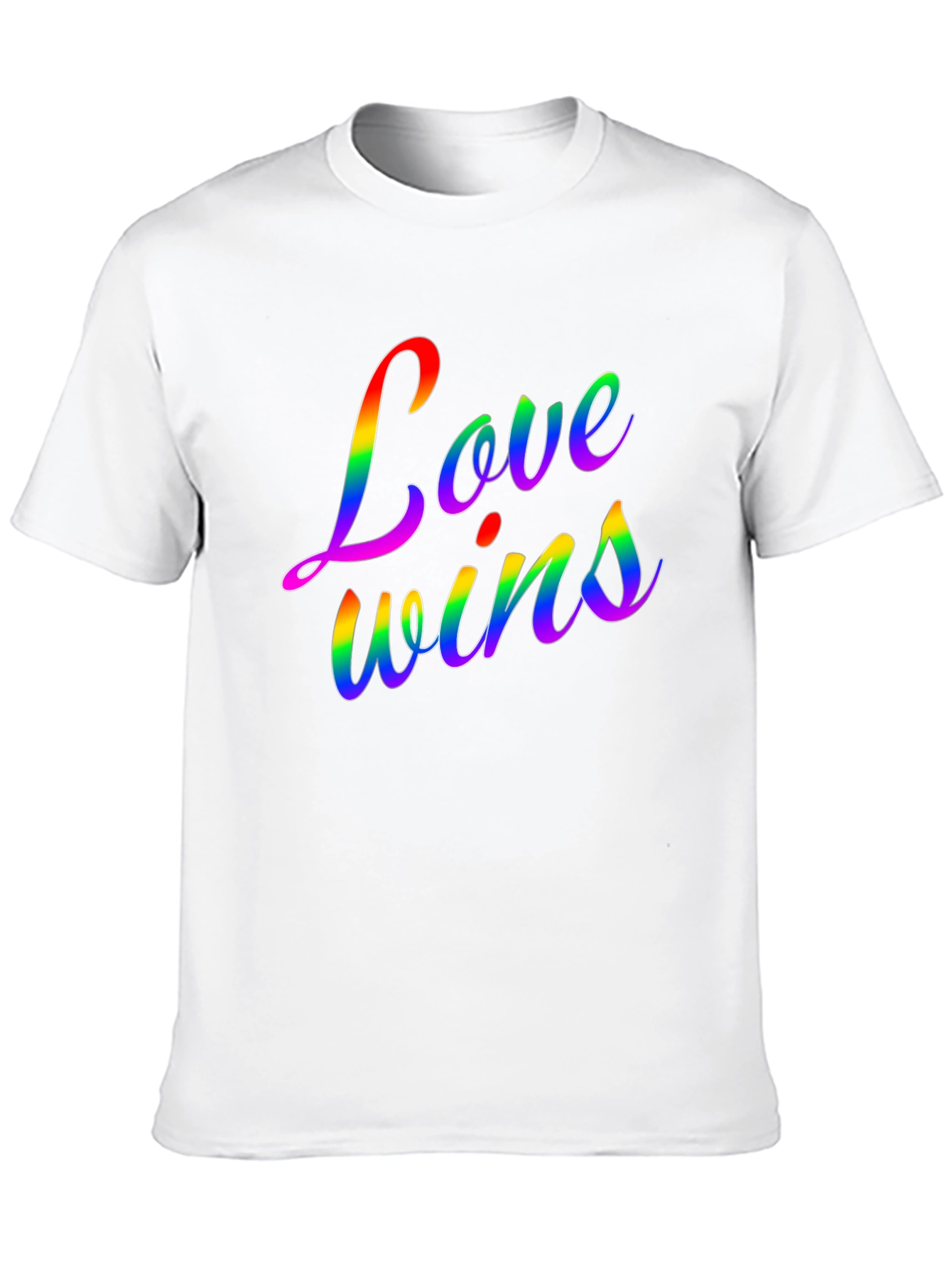 Love Wins Rainbow Graphic Tee - Pride Month Shirt
