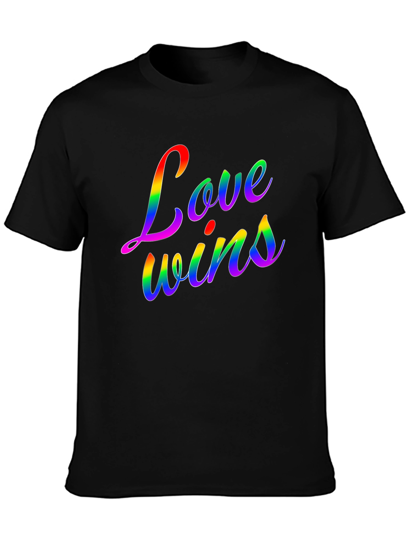 Love Wins Rainbow Graphic Tee - Pride Month Shirt