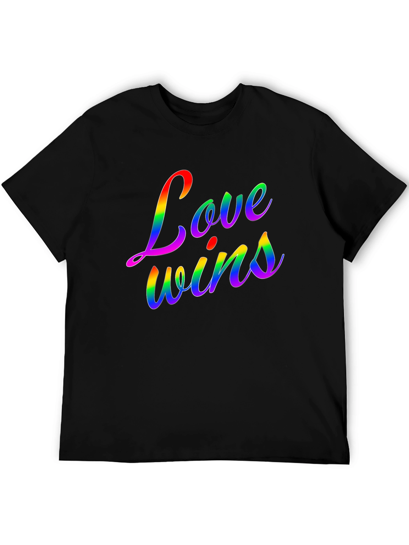 Love Wins Rainbow Graphic Tee - Pride Month Shirt