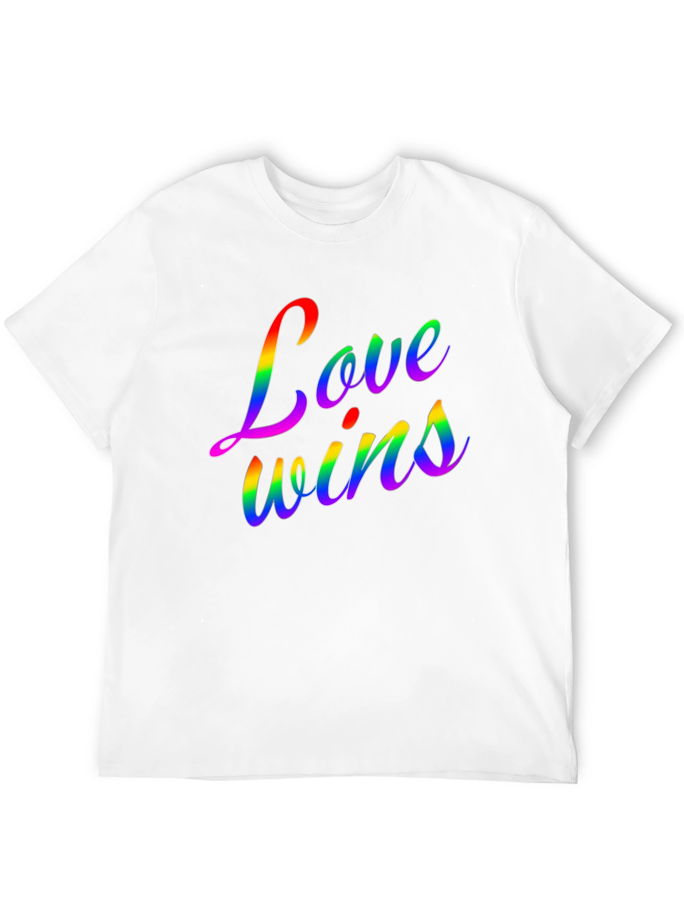 Love Wins Rainbow Graphic Tee - Pride Month Shirt