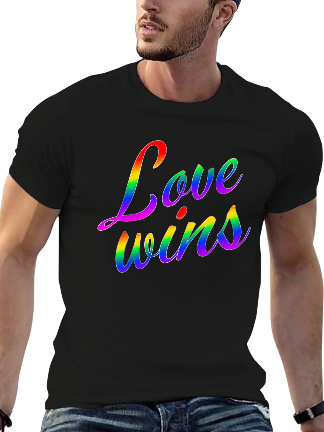 Love Wins Rainbow Graphic Tee - Pride Month Shirt
