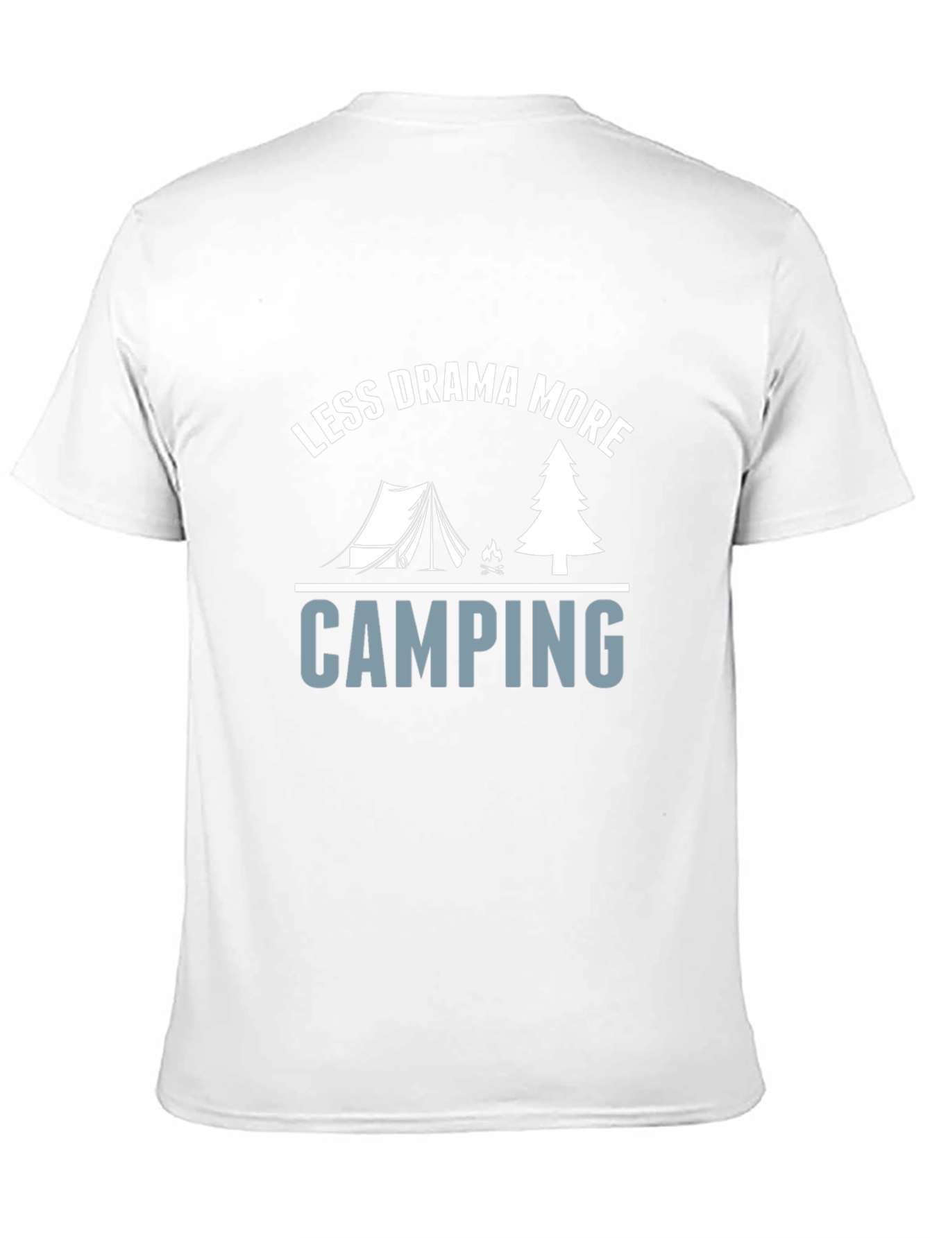 Less Drama More Camping Black Graphic Tee
