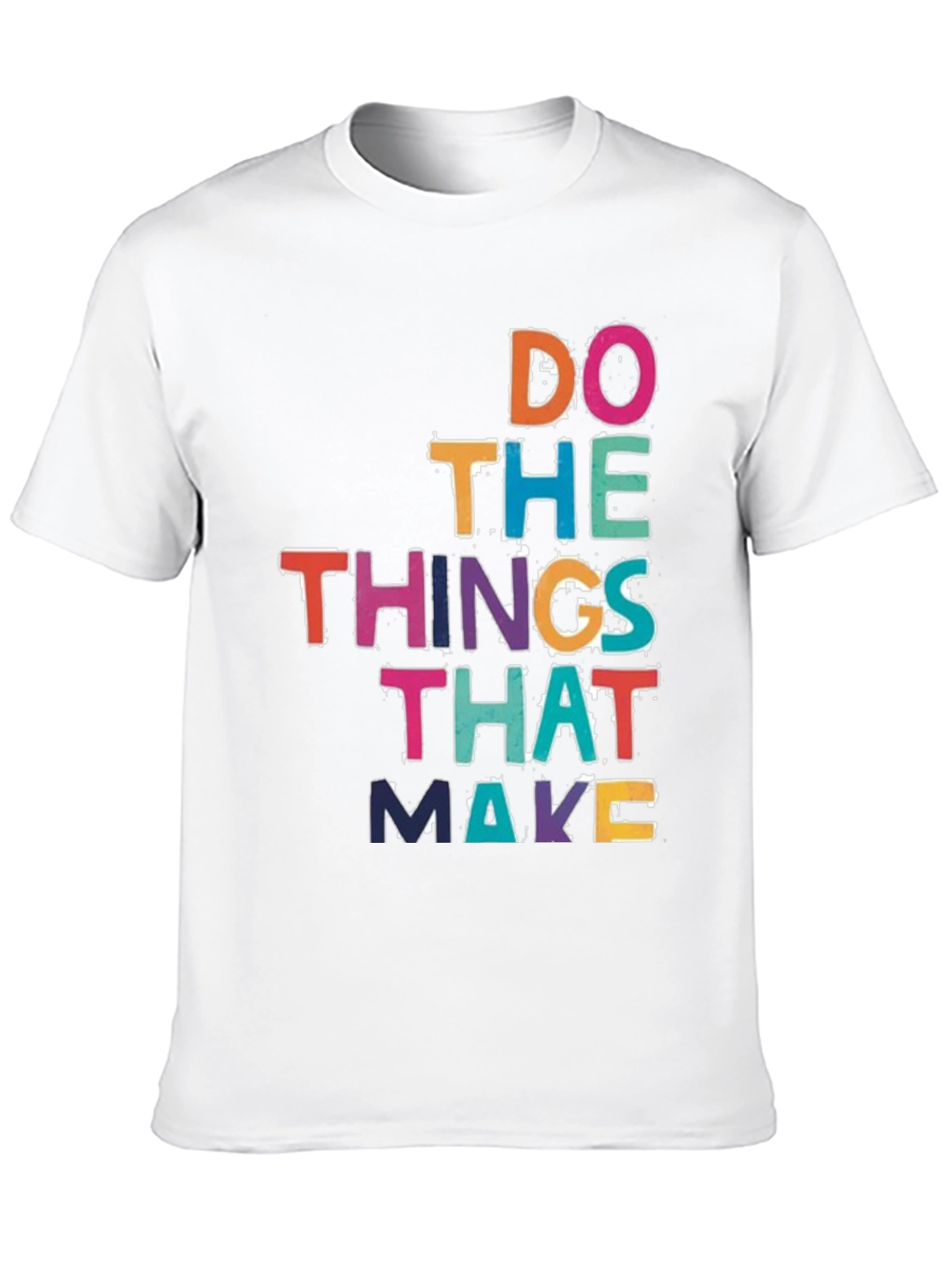 Motivational Graphic Print Black T-Shirt