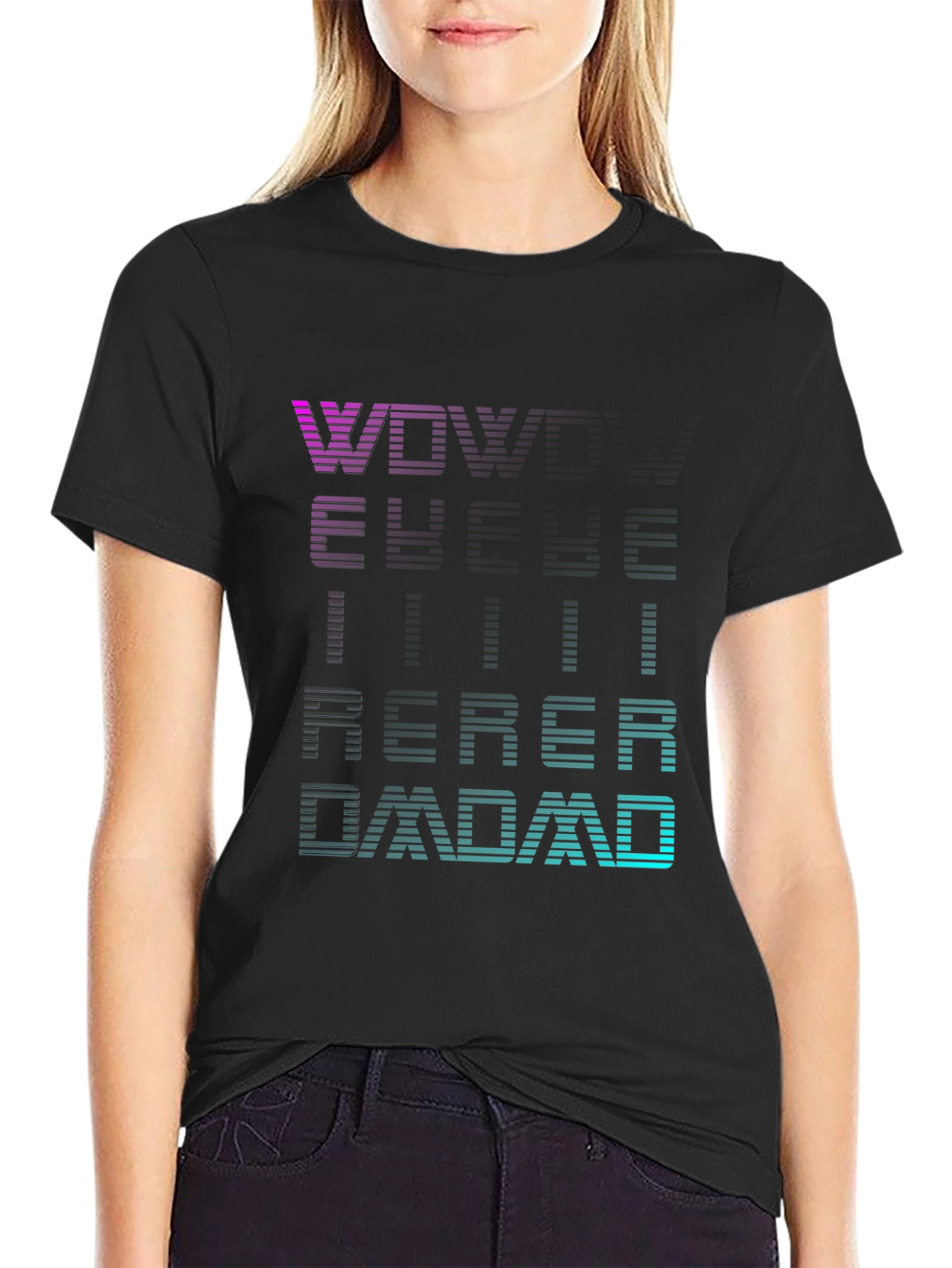 Retro Text Graphic Tee - Cool Dad Shirt