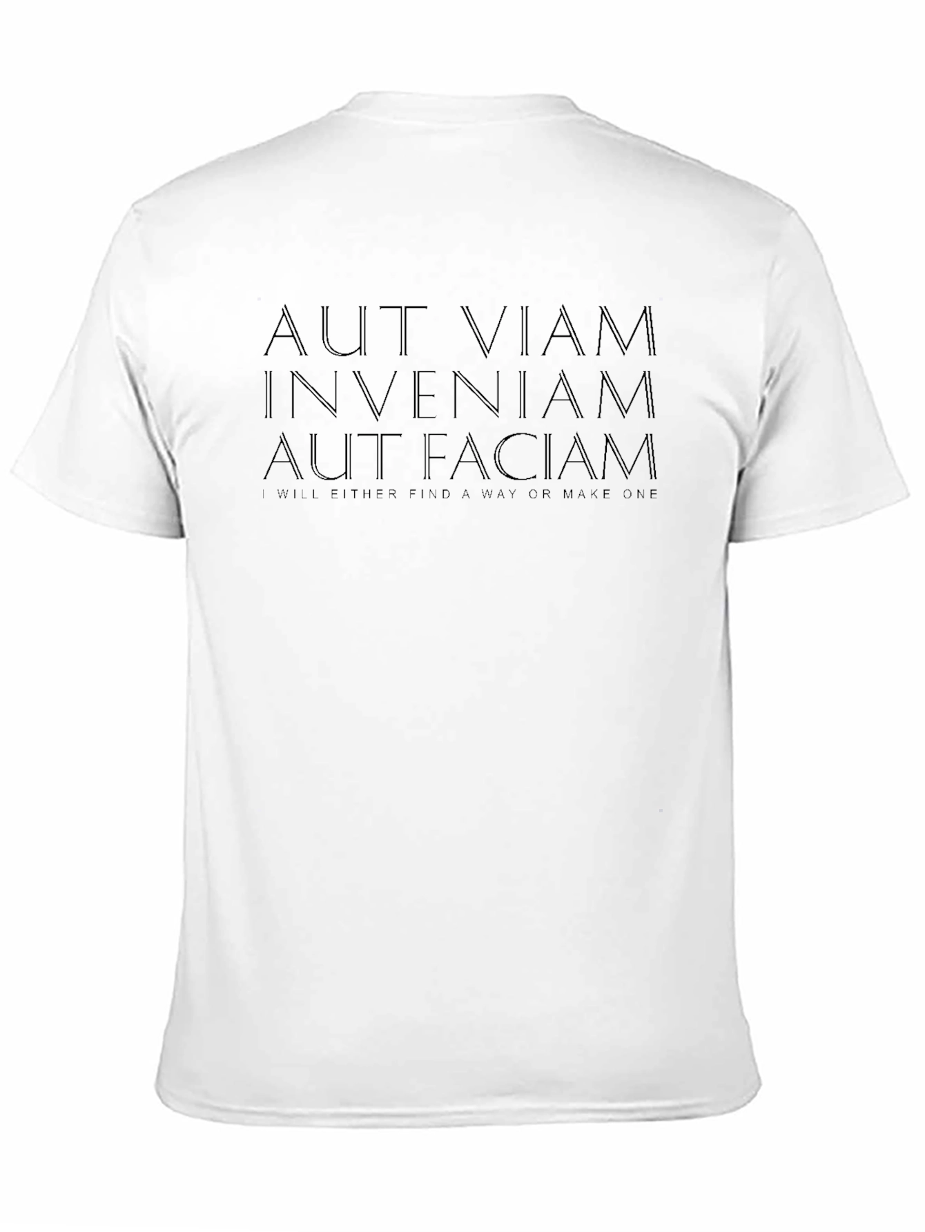 Aut Viam Inveniam Black Graphic Tee