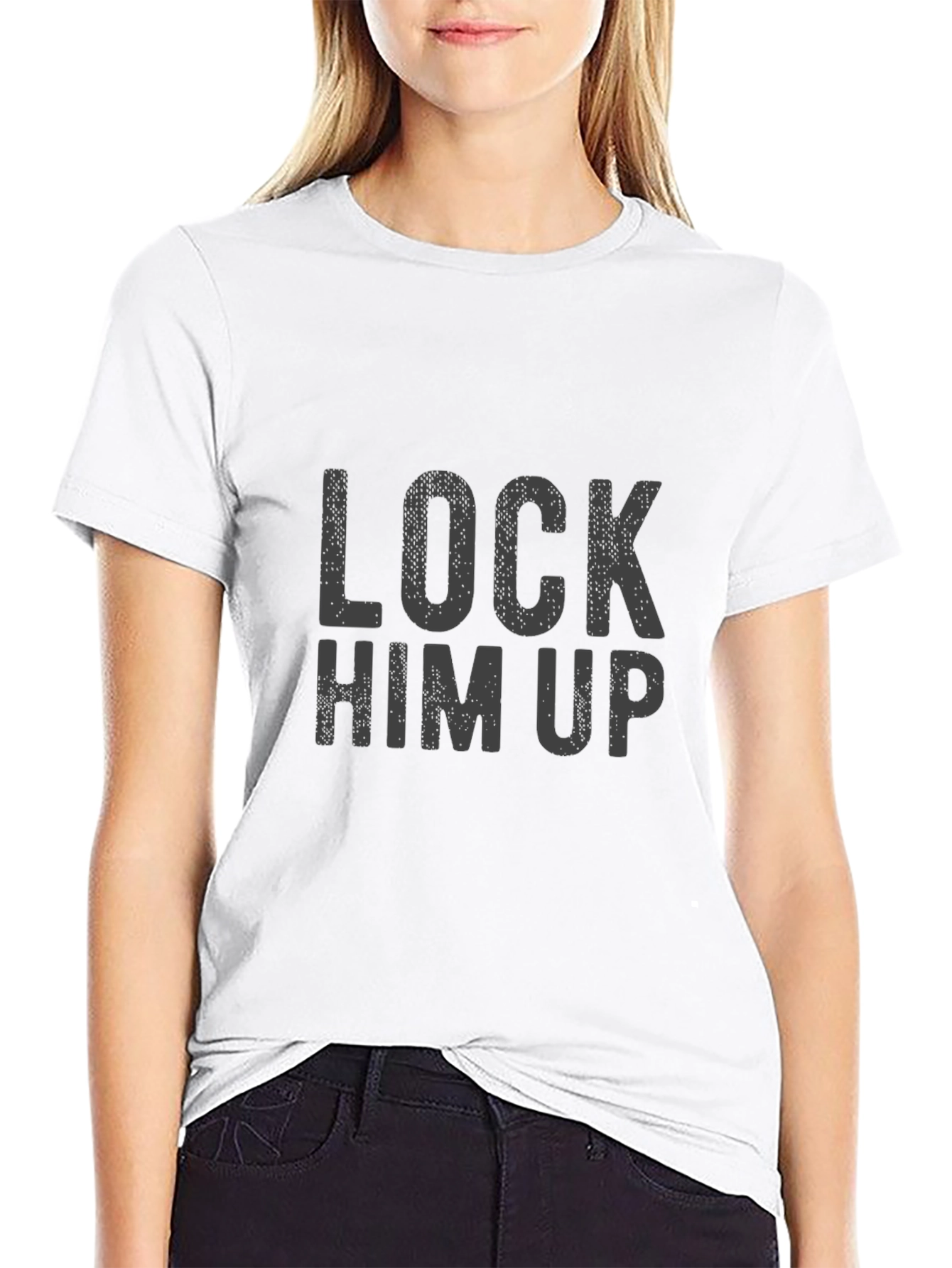 Lock Him Up Graphic Tee - Political Statement Shirt