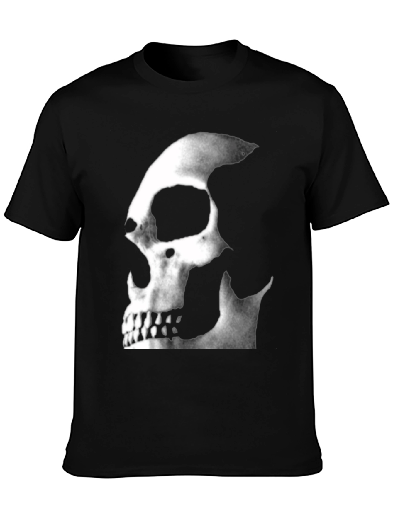 Black Skull Graphic T-Shirt