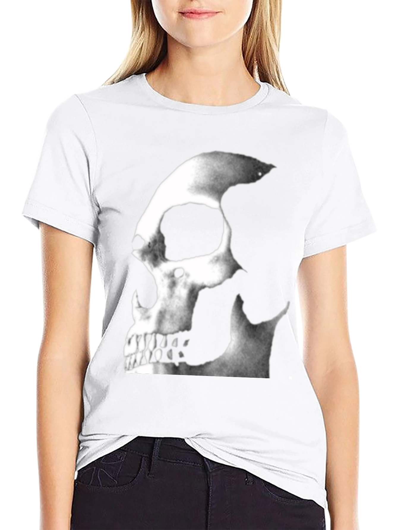 Black Skull Graphic T-Shirt