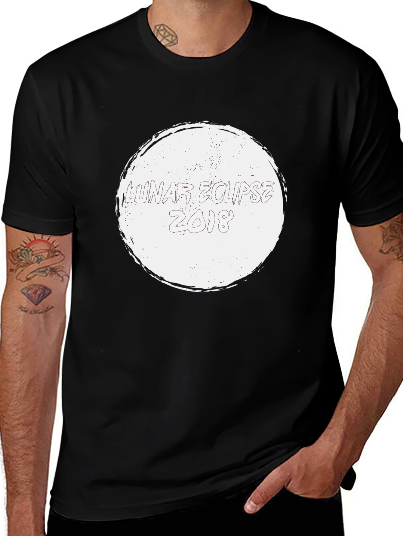 Lunar Eclipse 2018 Graphic Tee - Black