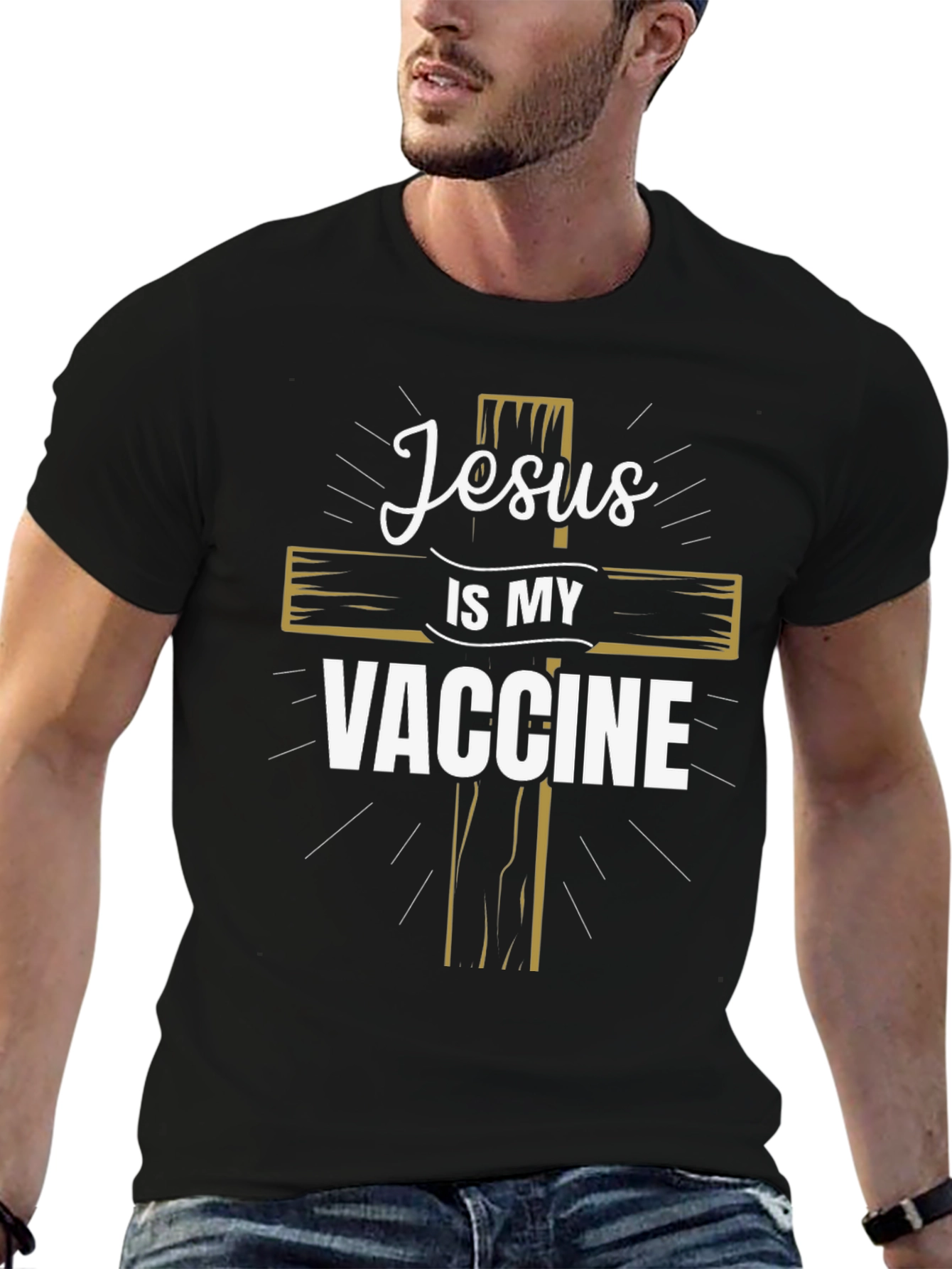 Jesus Is My Vaccine Graphic T-Shirt