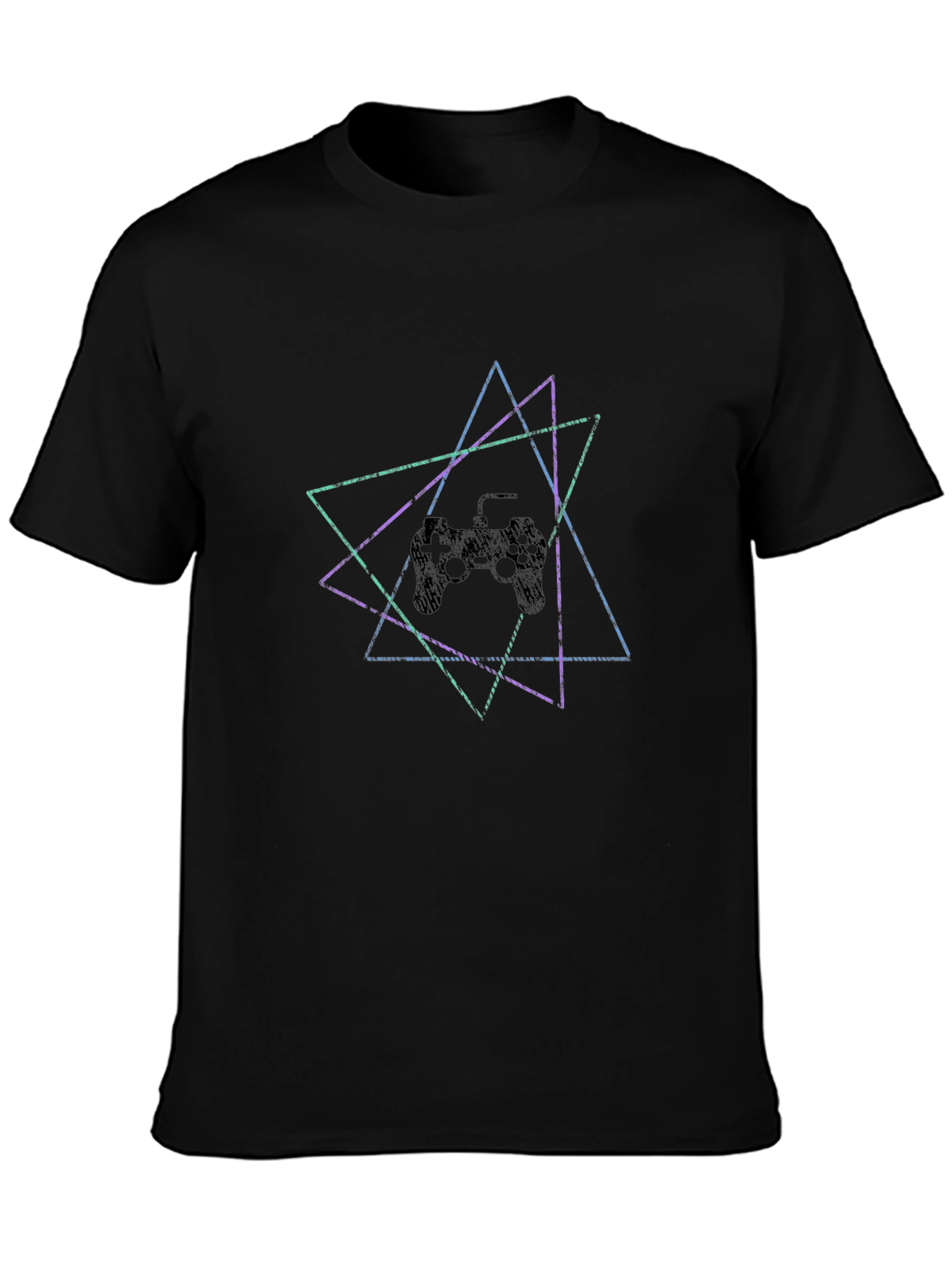 Geometric Gamer T-Shirt - Edgy Style