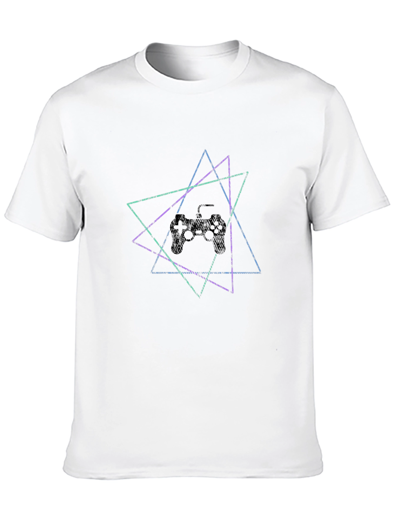 Geometric Gamer T-Shirt - Edgy Style