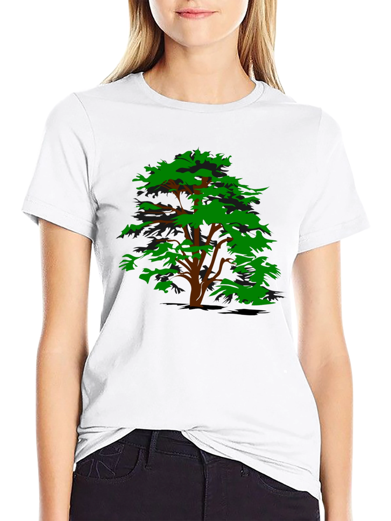 Tree Graphic Black T-Shirt - Casual Style