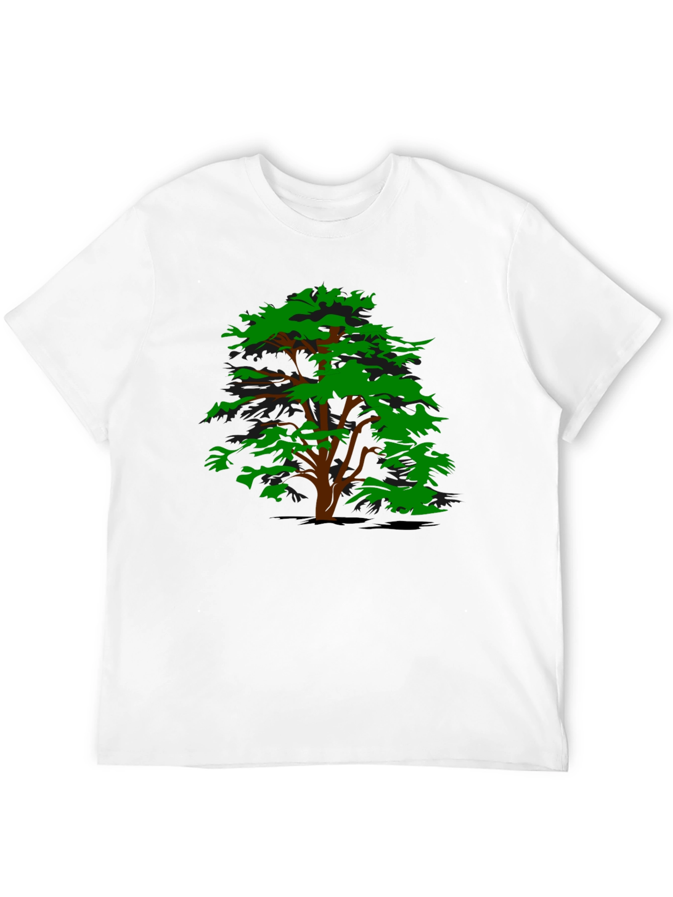 Tree Graphic Black T-Shirt - Casual Style