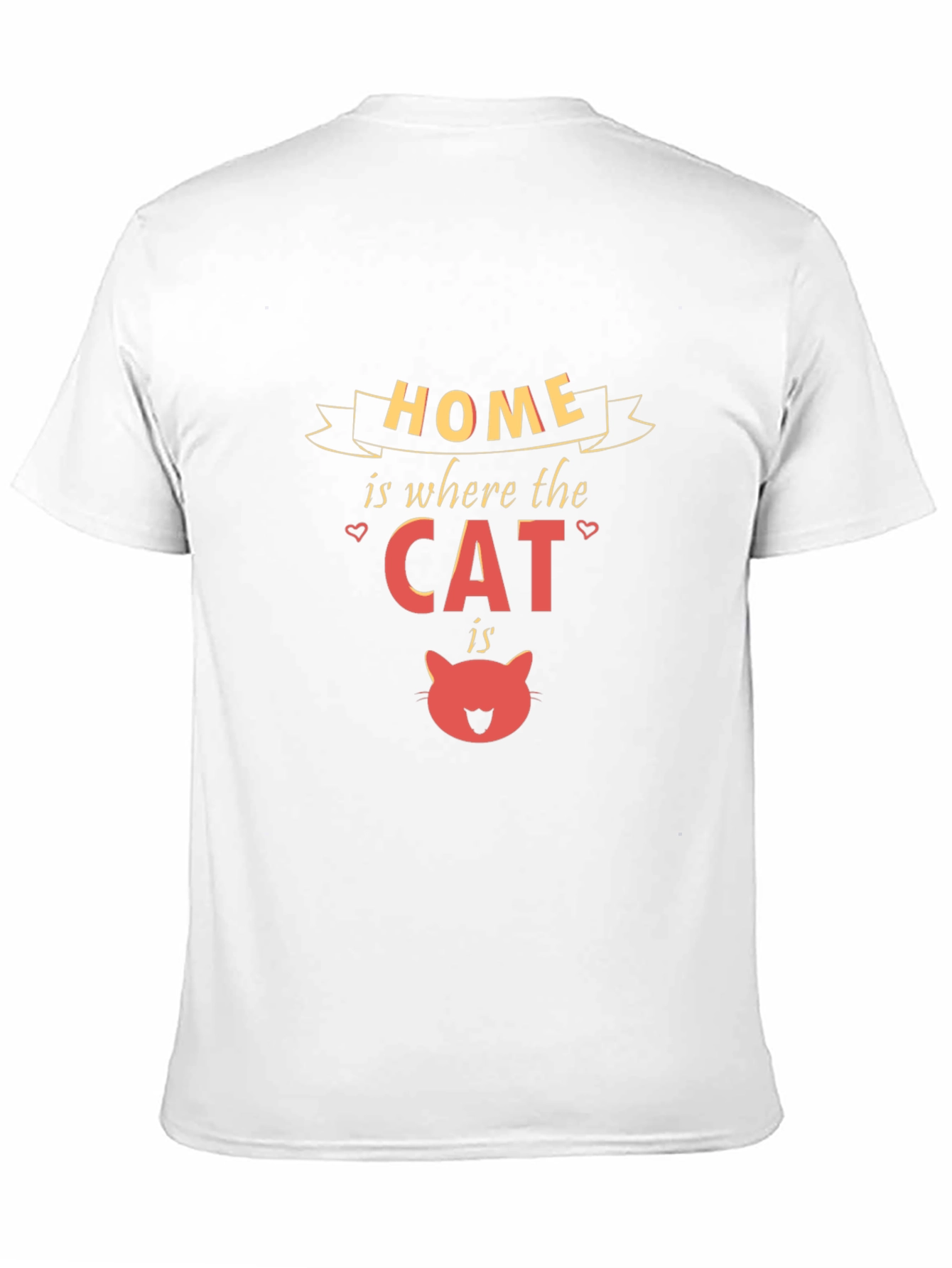 Home is Where the Cat Is Black T-Shirt