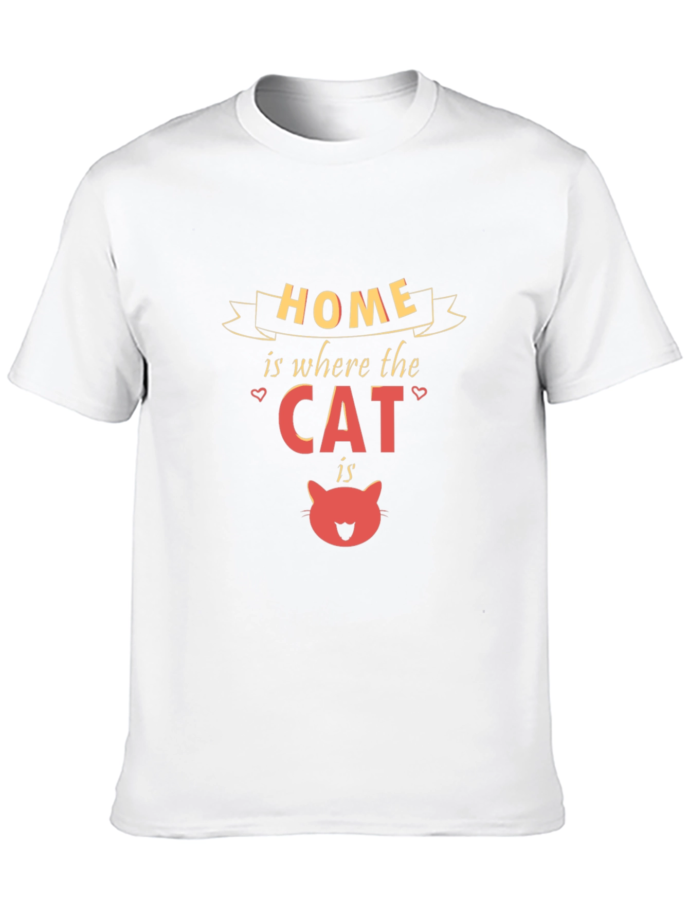 Home is Where the Cat Is Black T-Shirt