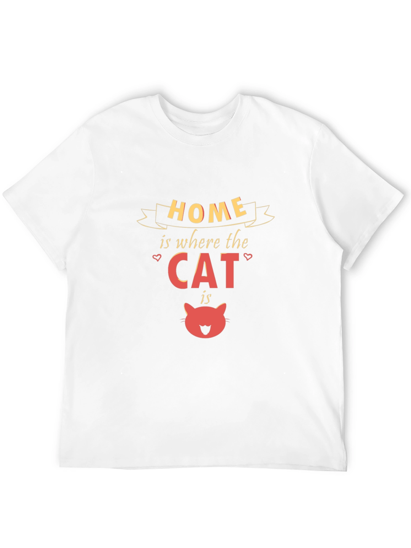 Home is Where the Cat Is Black T-Shirt