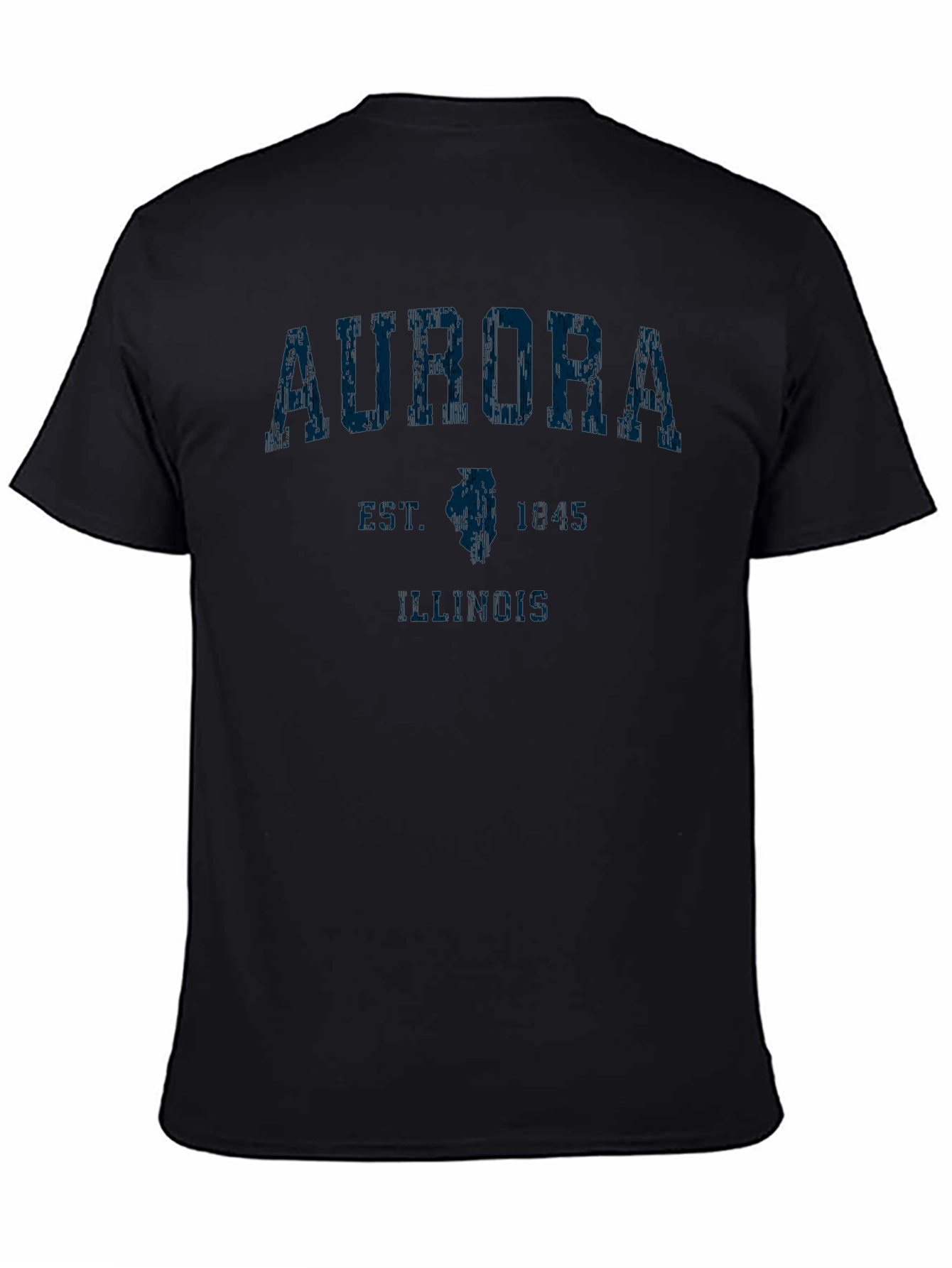 Aurora Illinois Black T-Shirt