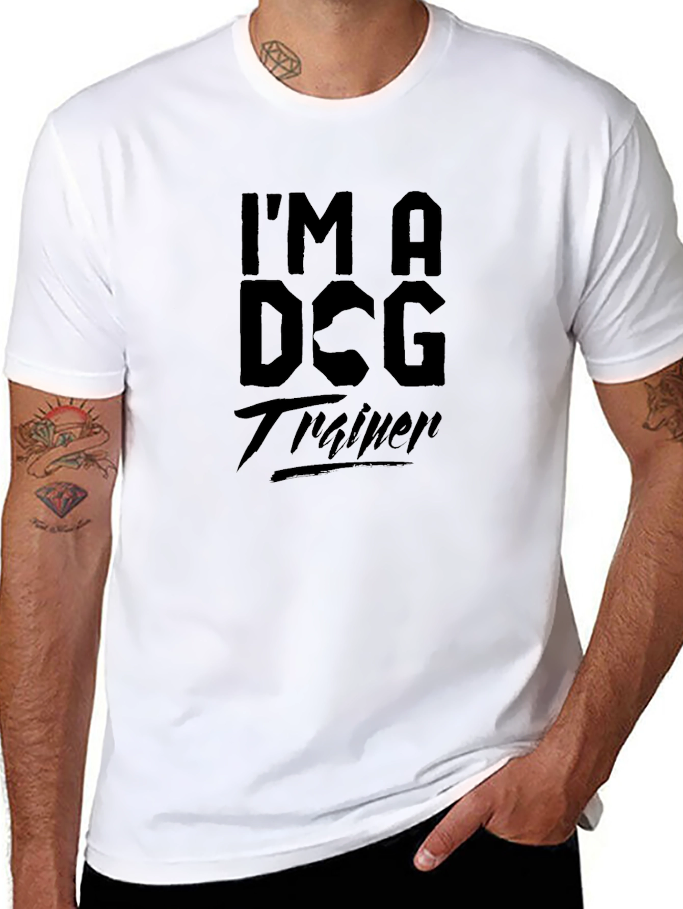 Im a Dog Trainer Black T-Shirt