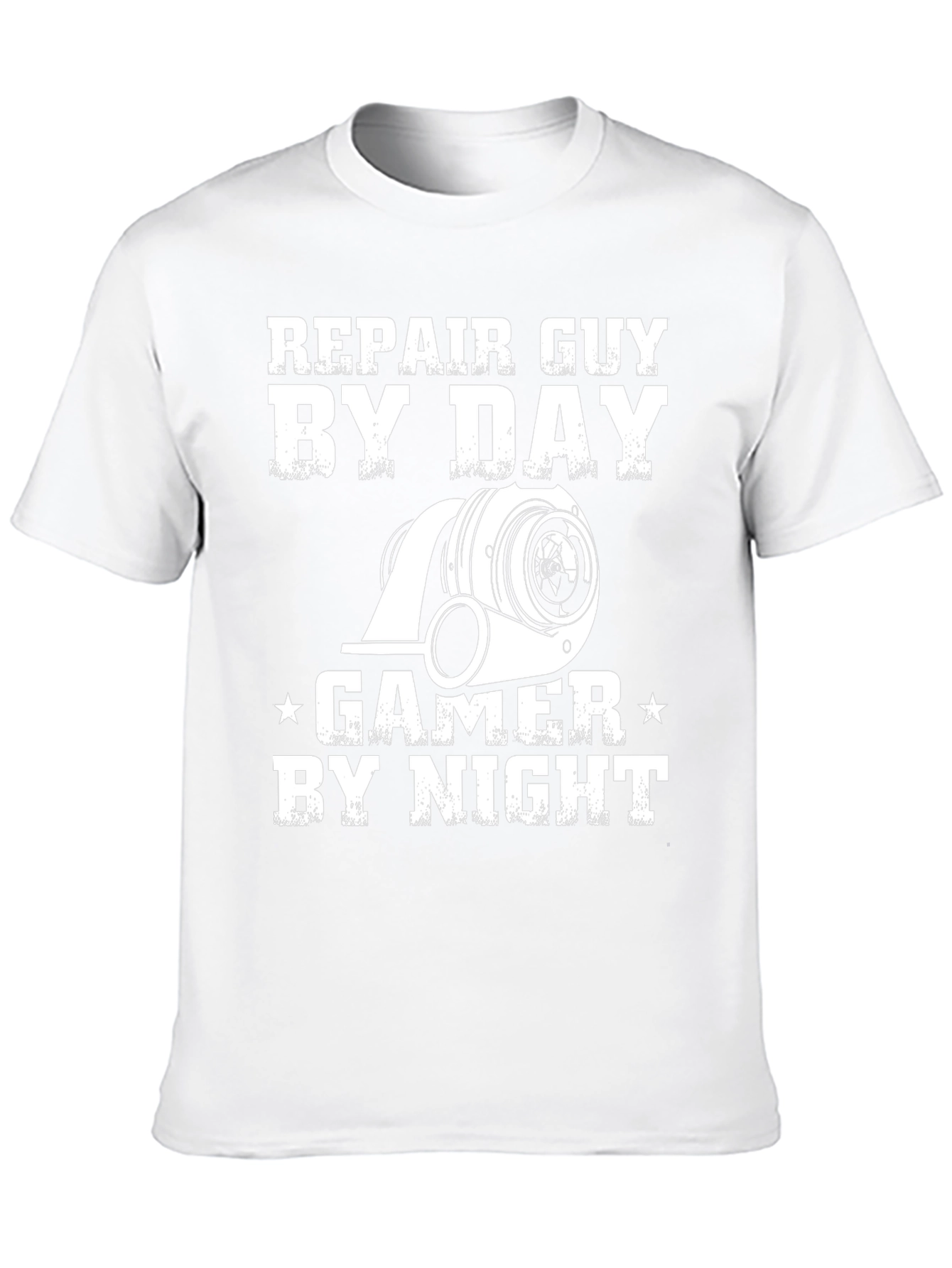 Repair Guy By Day Gamer By Night Black T-Shirt