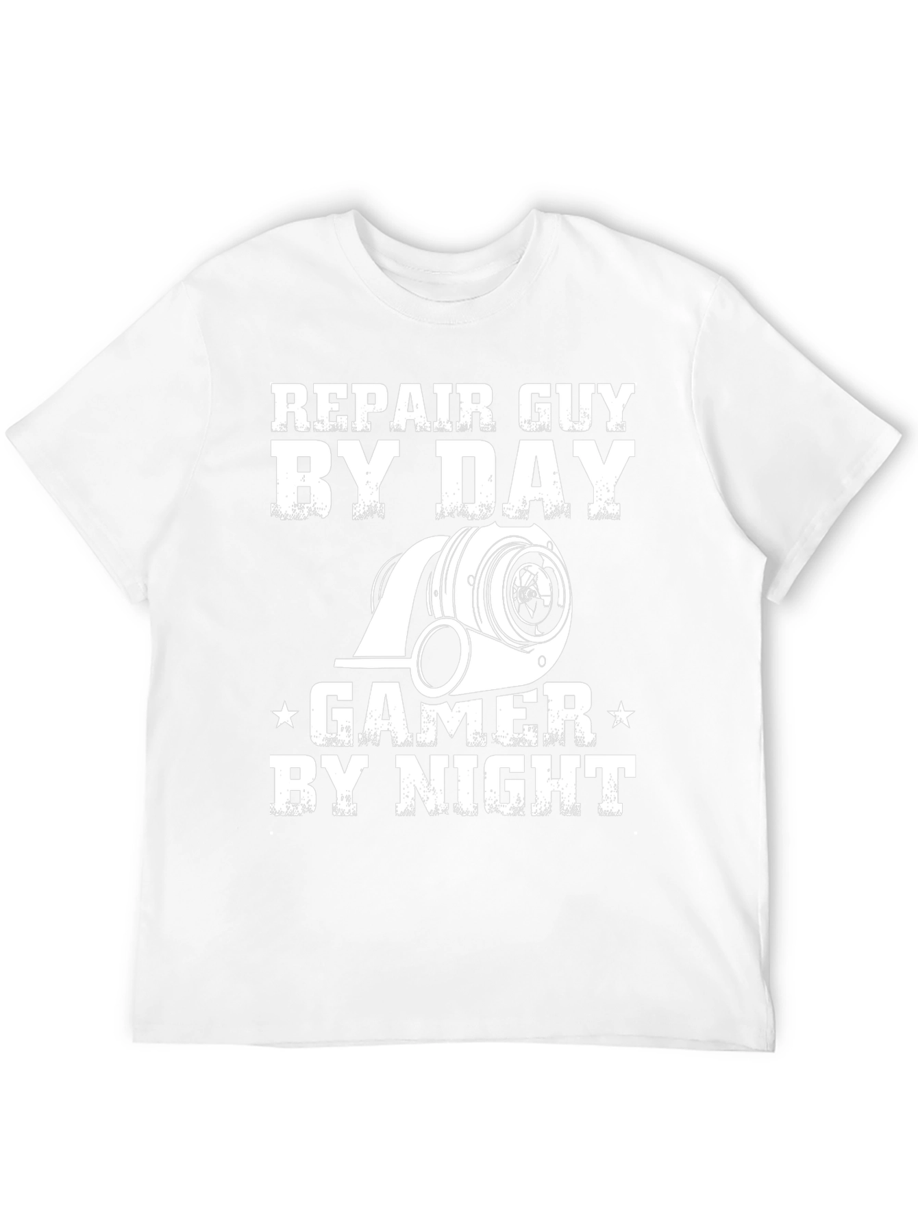 Repair Guy By Day Gamer By Night Black T-Shirt