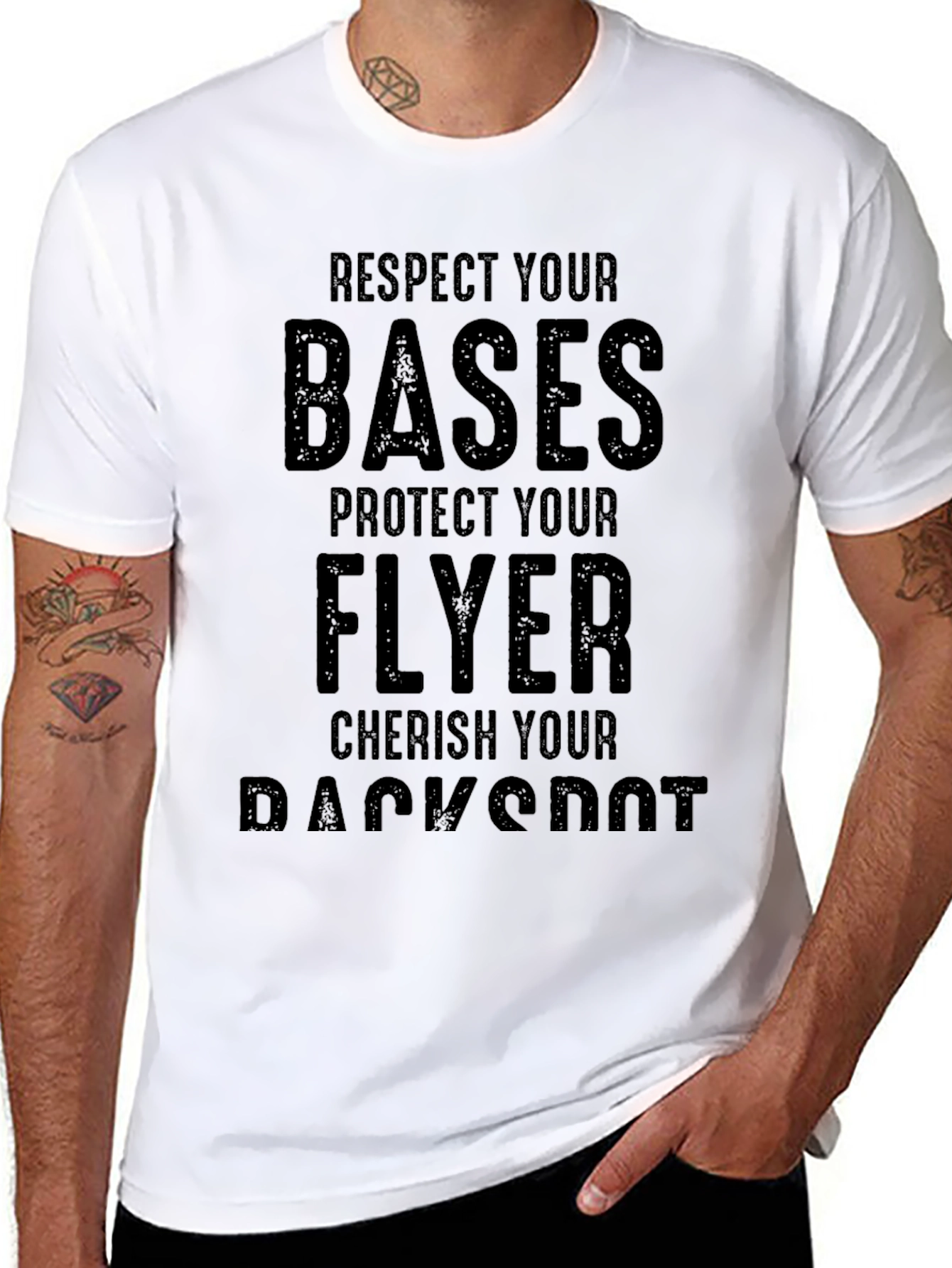 Respect Your Bases Black T-Shirt