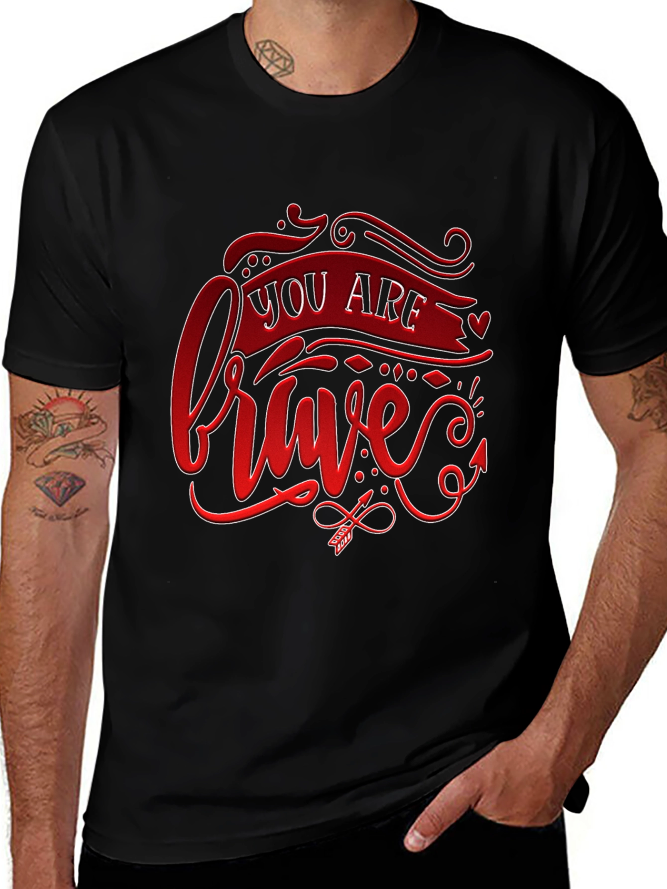 Brave Graphic Tee - Stylish & Inspiring!