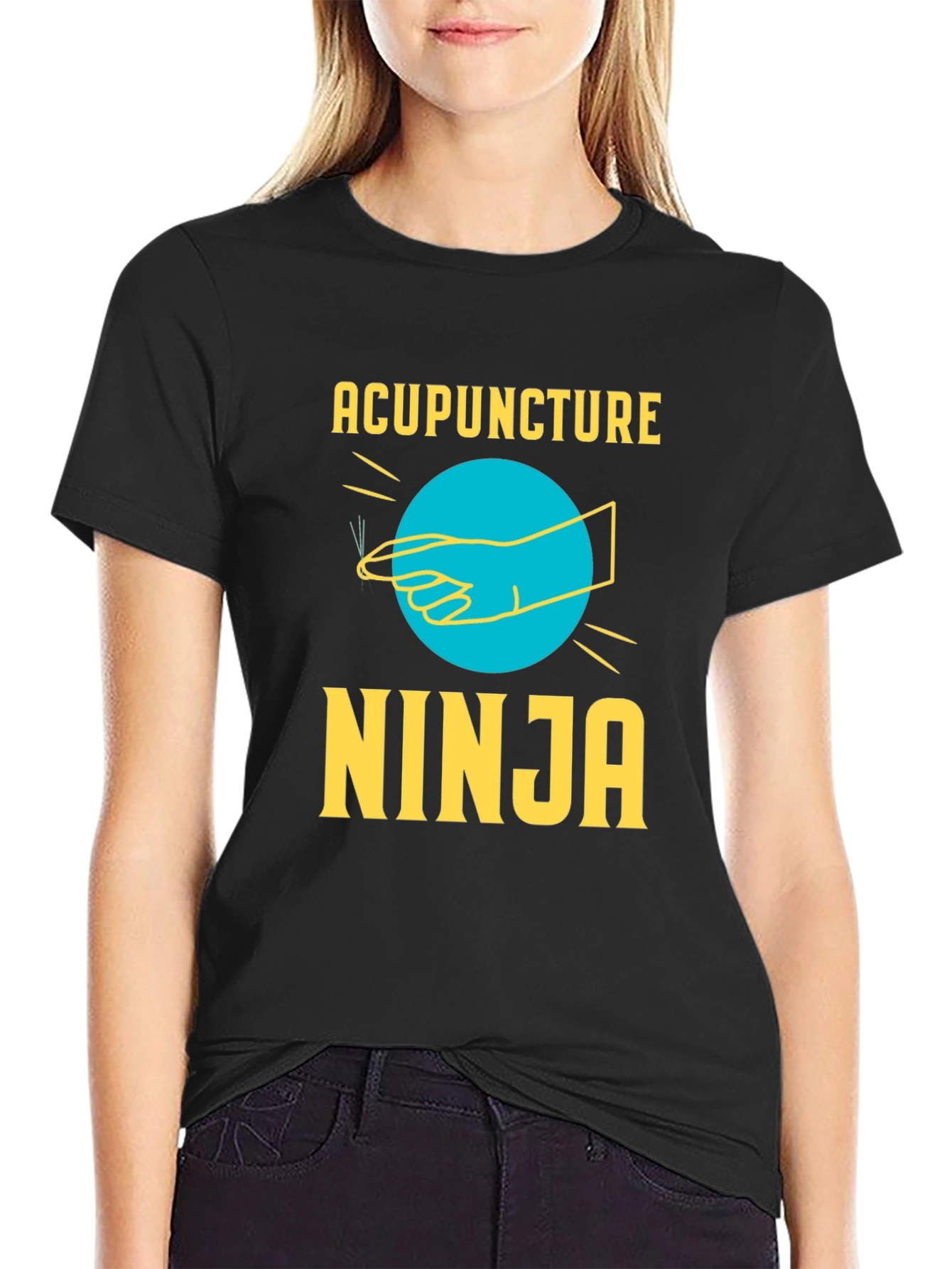 Acupuncture Ninja T-Shirt - Novelty Graphic Tee