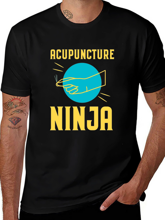 Acupuncture Ninja T-Shirt - Novelty Graphic Tee