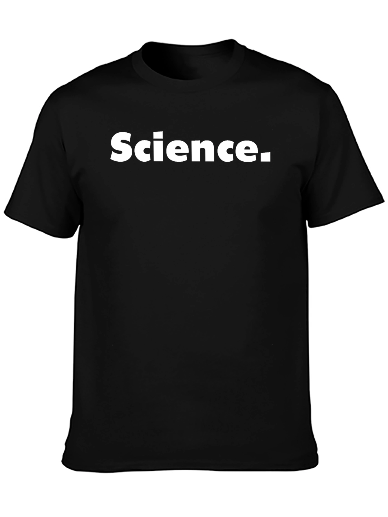 Science Black T-Shirt for Men