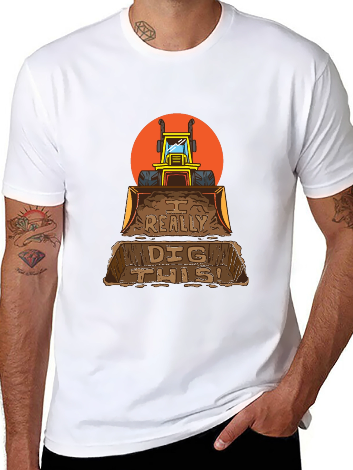 I Really Dig This Backhoe Loader Graphic T-Shirt