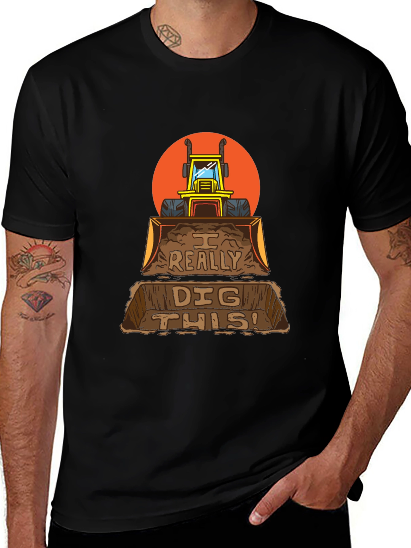 I Really Dig This Backhoe Loader Graphic T-Shirt