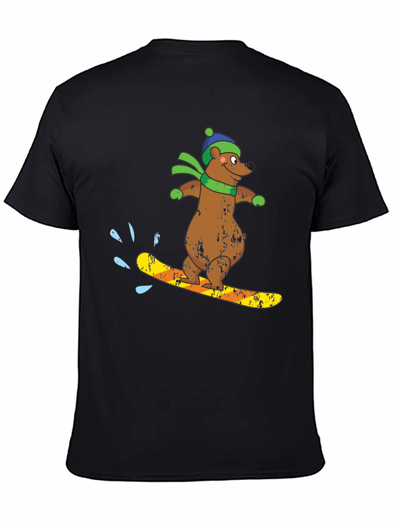 Snowboarding Bear Graphic Tee