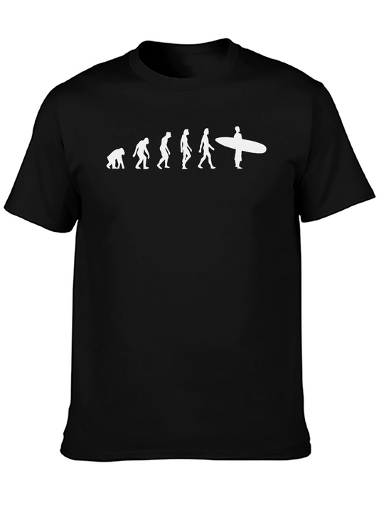 Evolution of a Surfer T-Shirt - Black