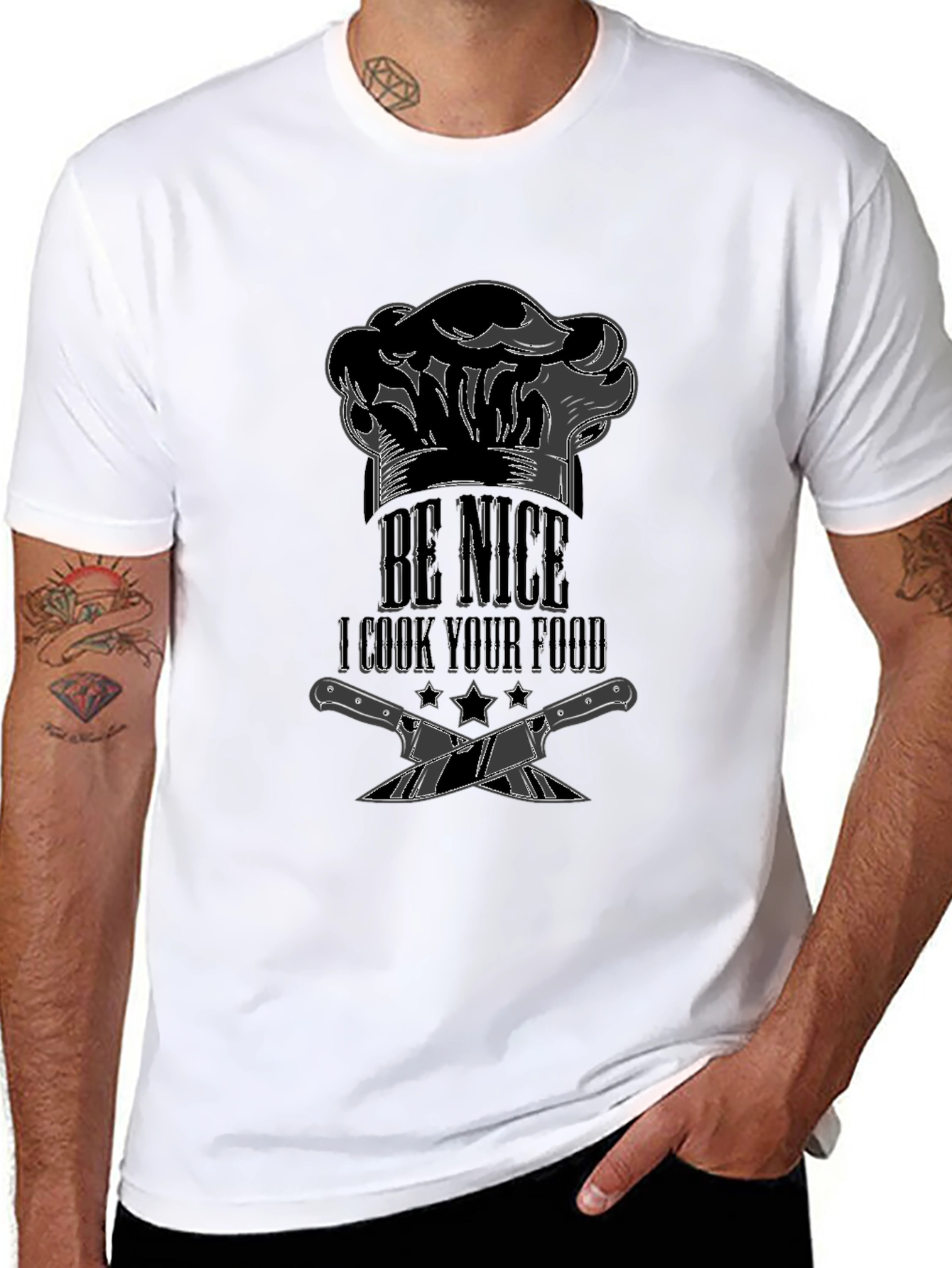 Be Nice I Cook Your Food Graphic Tee