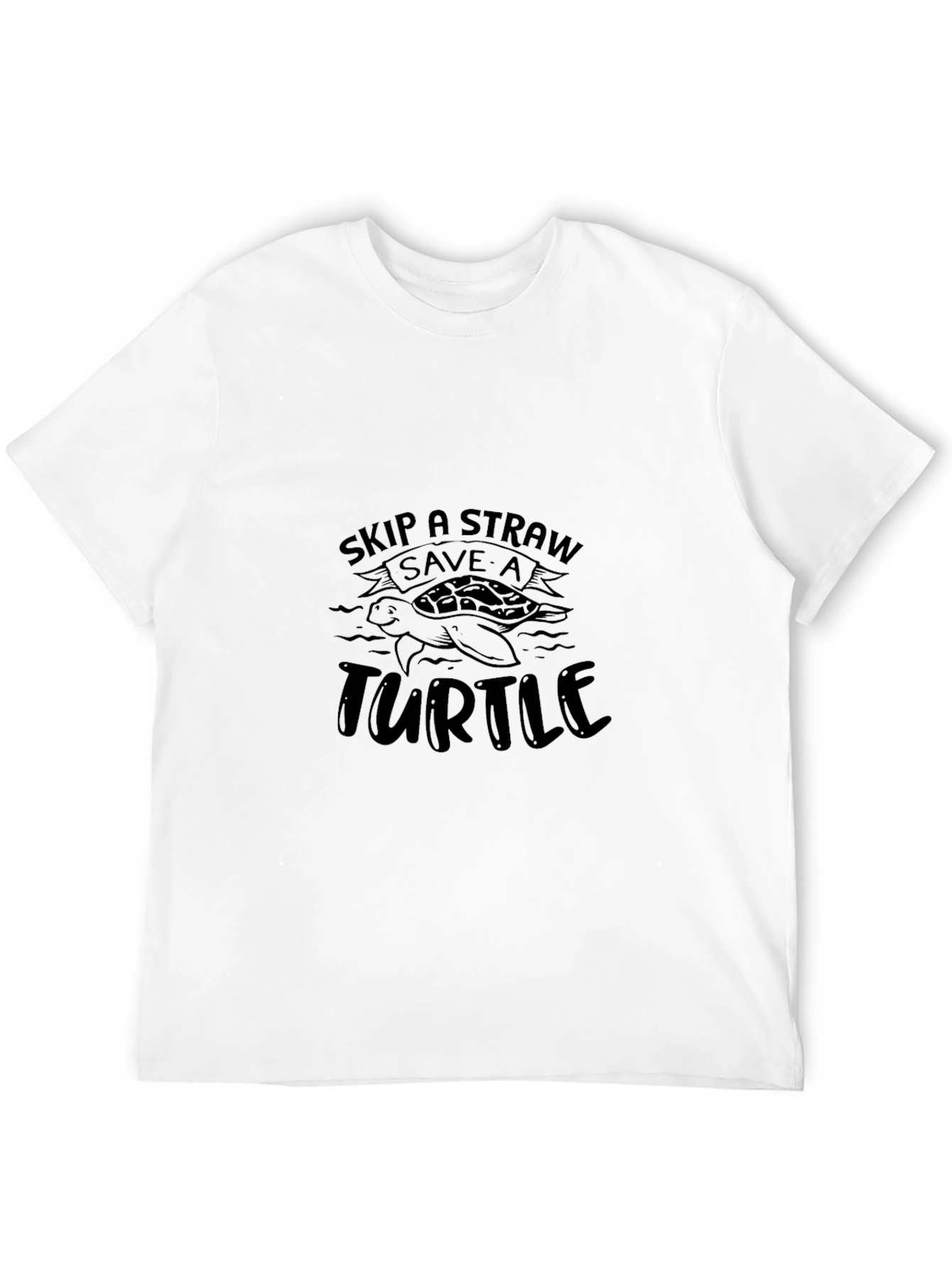 Skip A Straw Save A Turtle Graphic Tee