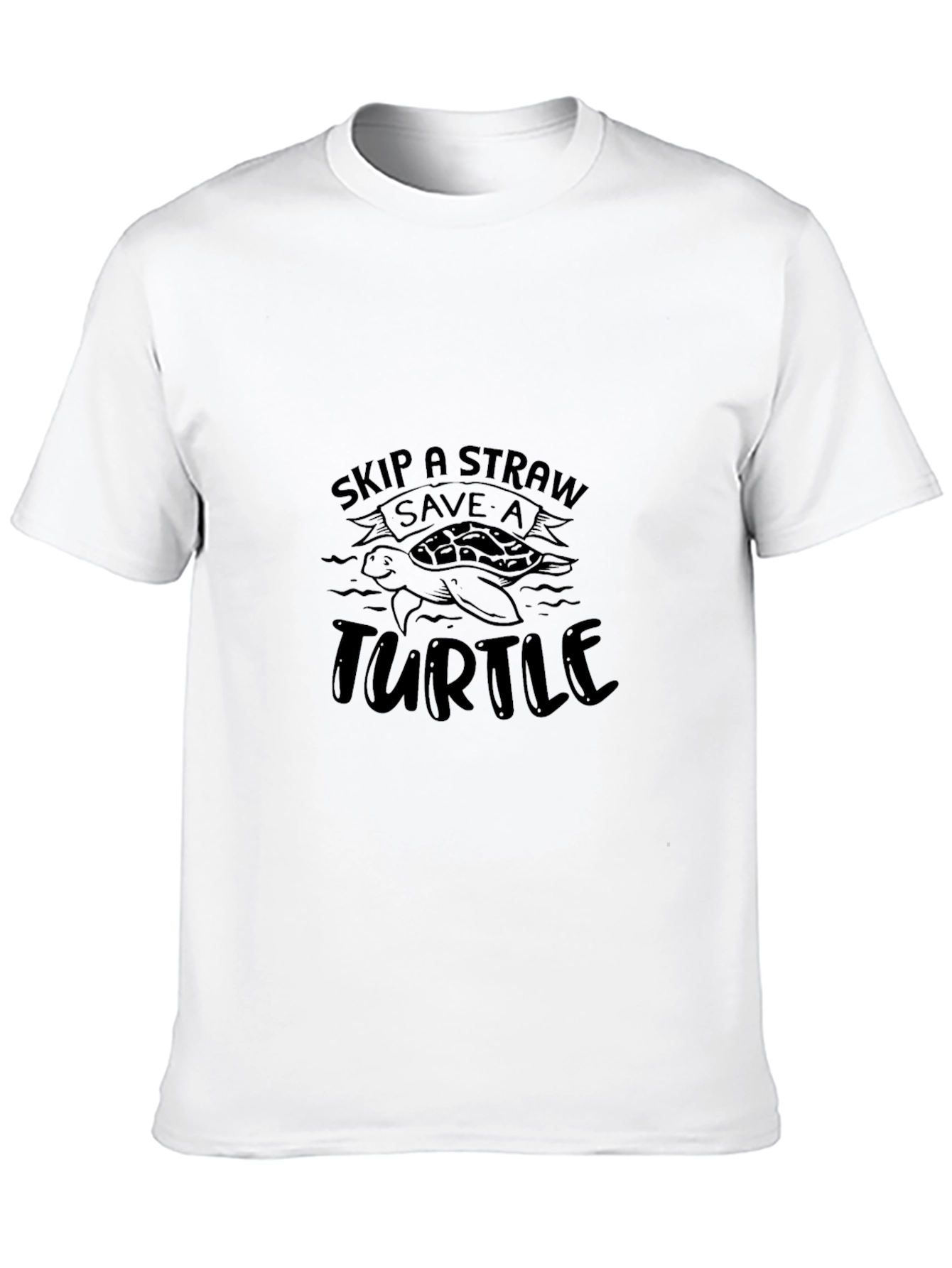 Skip A Straw Save A Turtle Graphic Tee