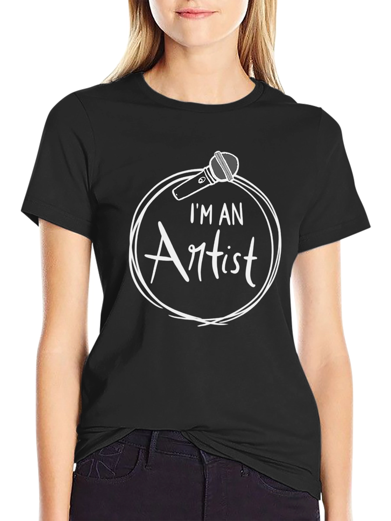 Im An Artist T-Shirt - Microphone Graphic Tee