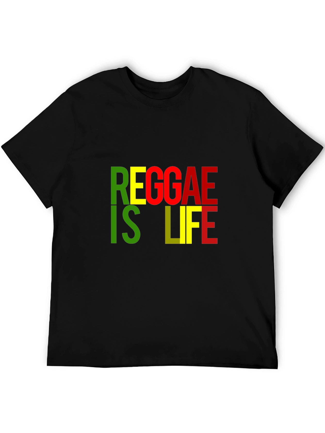 Reggae Is Life Black T-Shirt