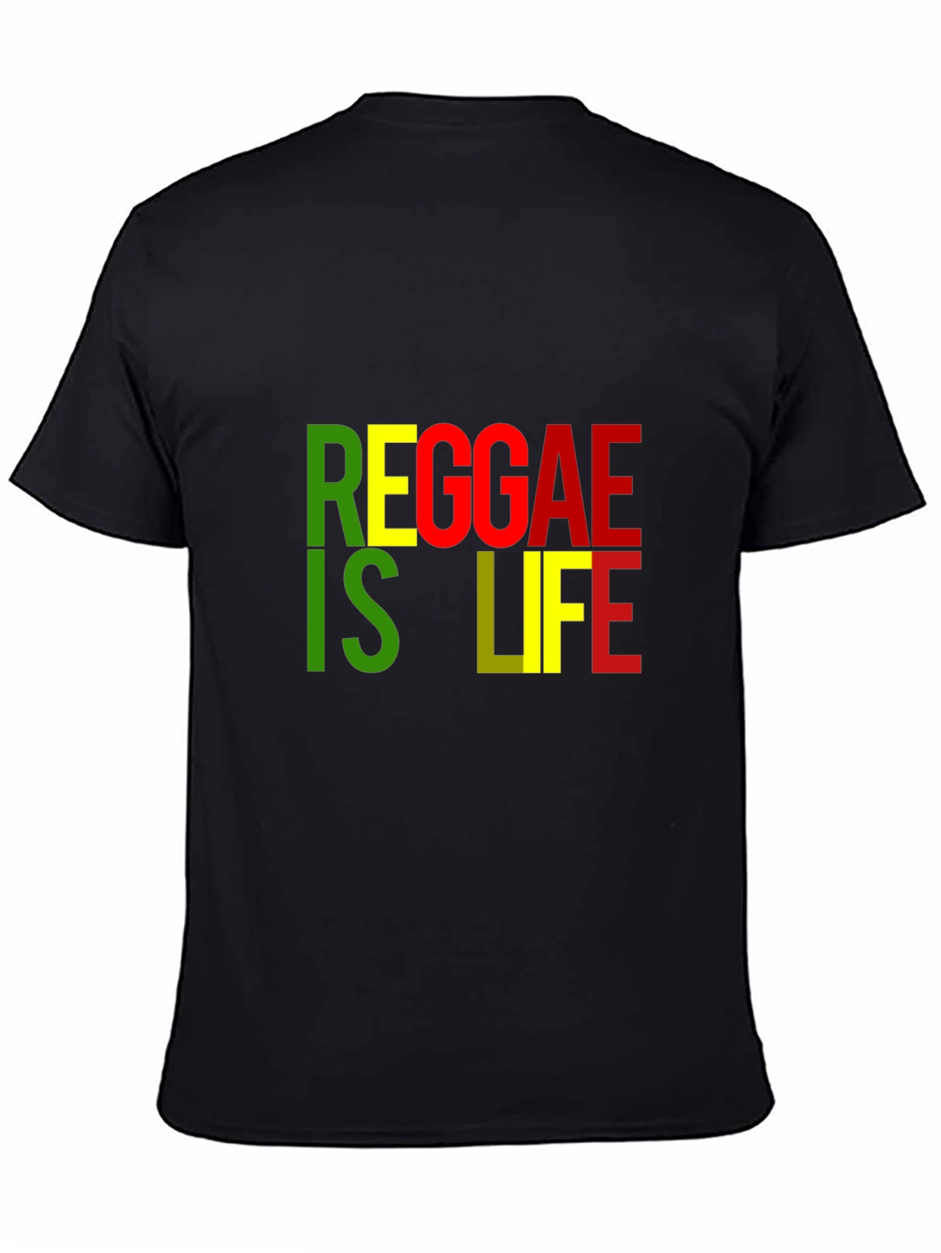 Reggae Is Life Black T-Shirt
