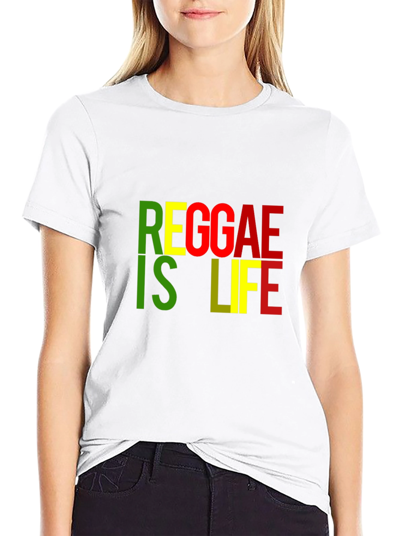 Reggae Is Life Black T-Shirt