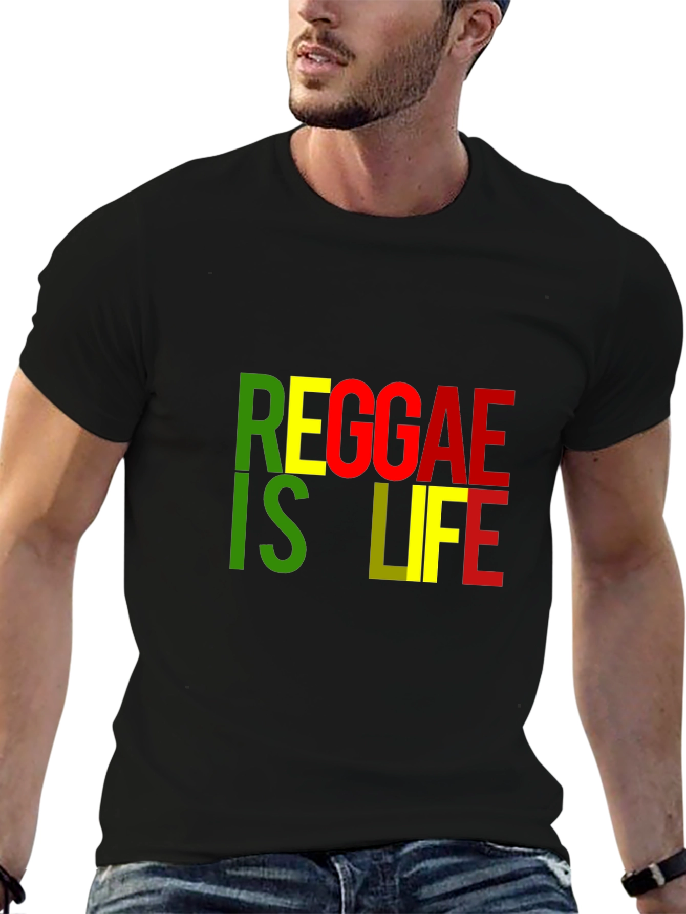 Reggae Is Life Black T-Shirt