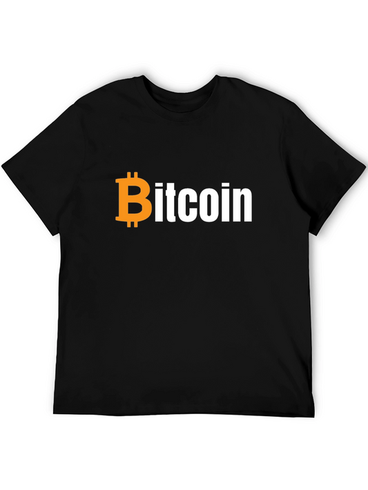 Bitcoin Logo Black T-Shirt Crypto Currency Tee