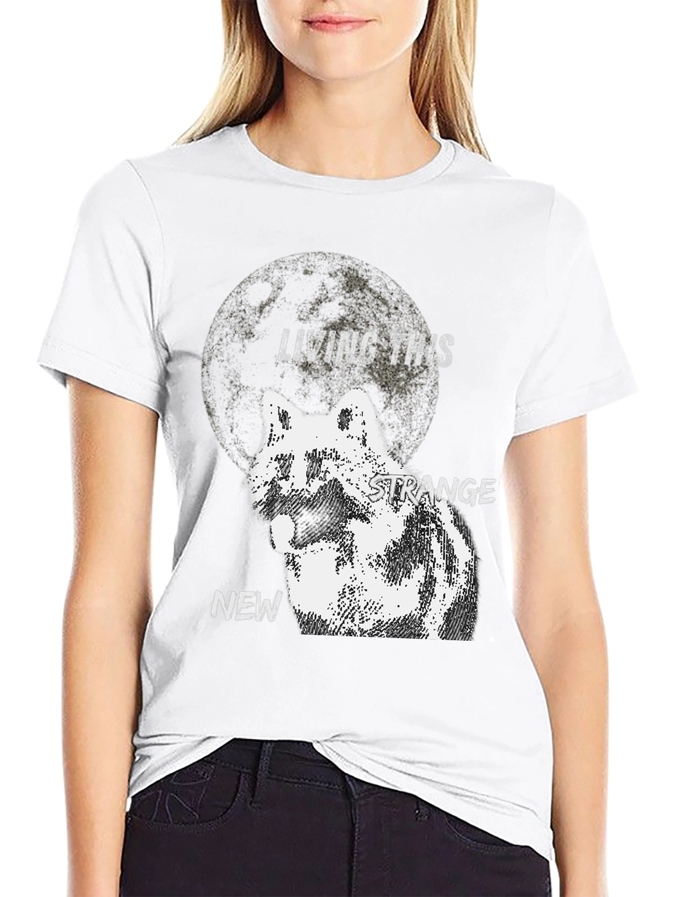 Living This Strange New Wolf Moon T-Shirt