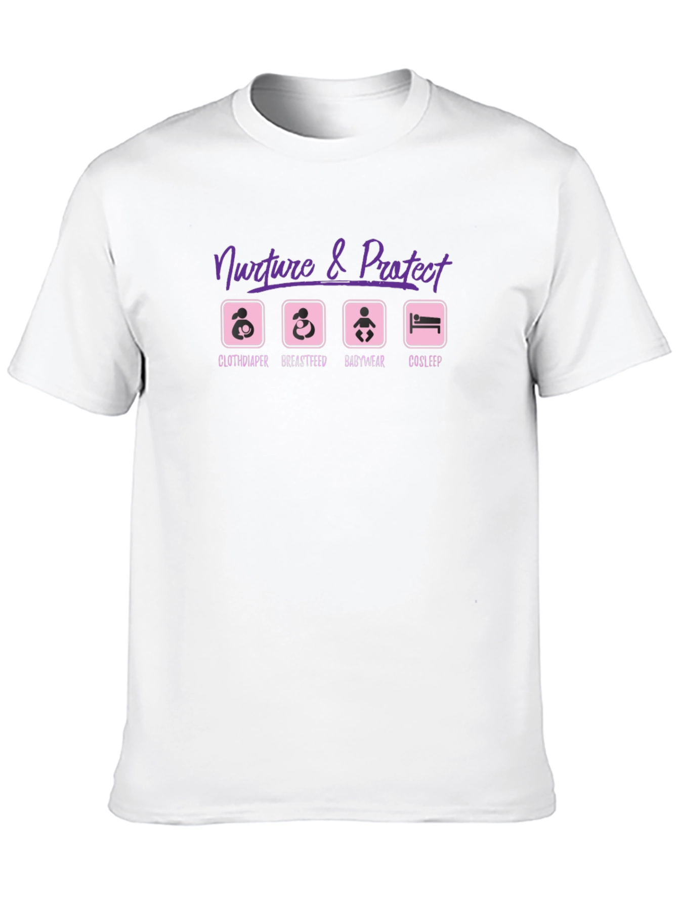Nurture & Protect Parenting T-Shirt - Black