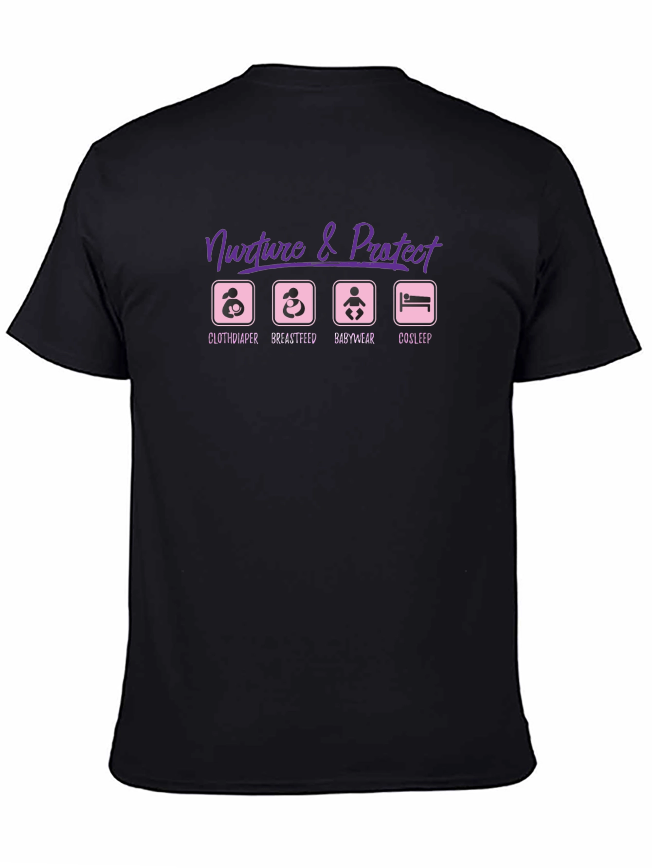 Nurture & Protect Parenting T-Shirt - Black