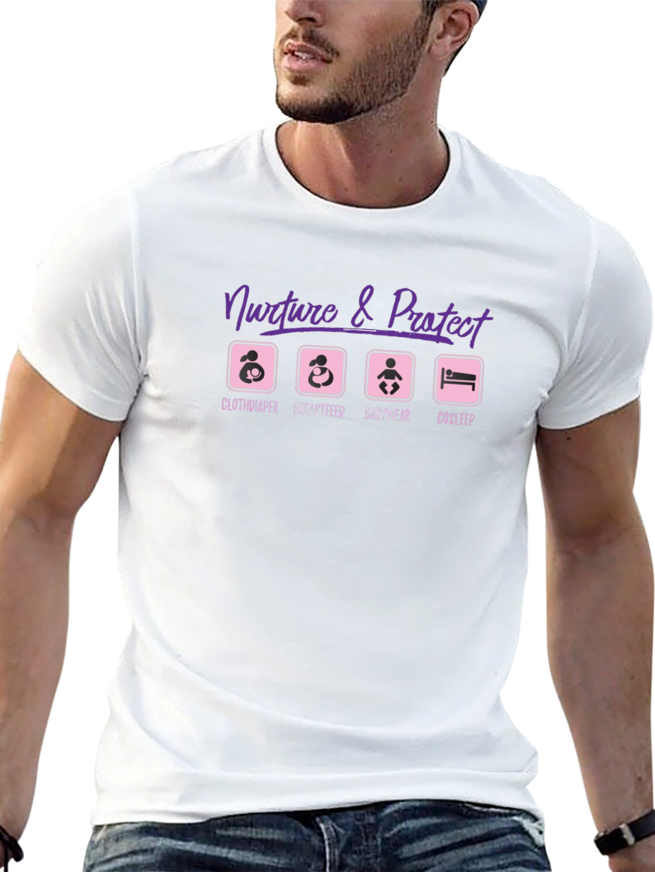 Nurture & Protect Parenting T-Shirt - Black