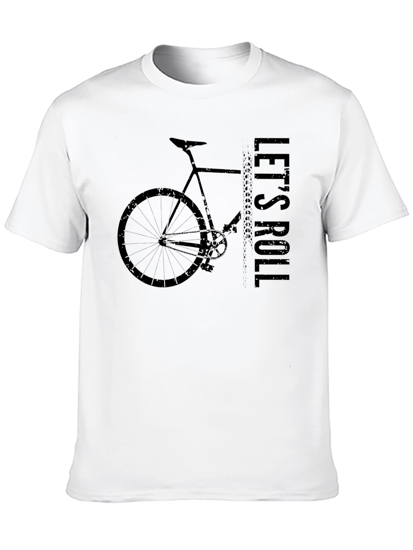 Lets Roll Bicycle Graphic T-Shirt