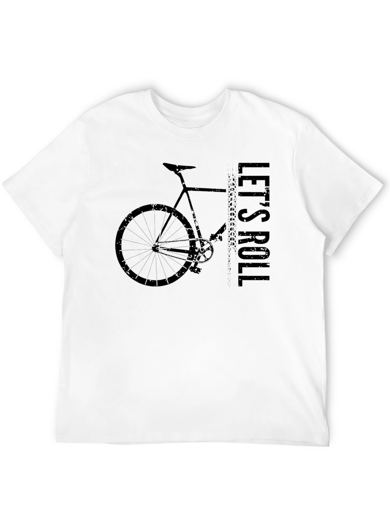 Lets Roll Bicycle Graphic T-Shirt