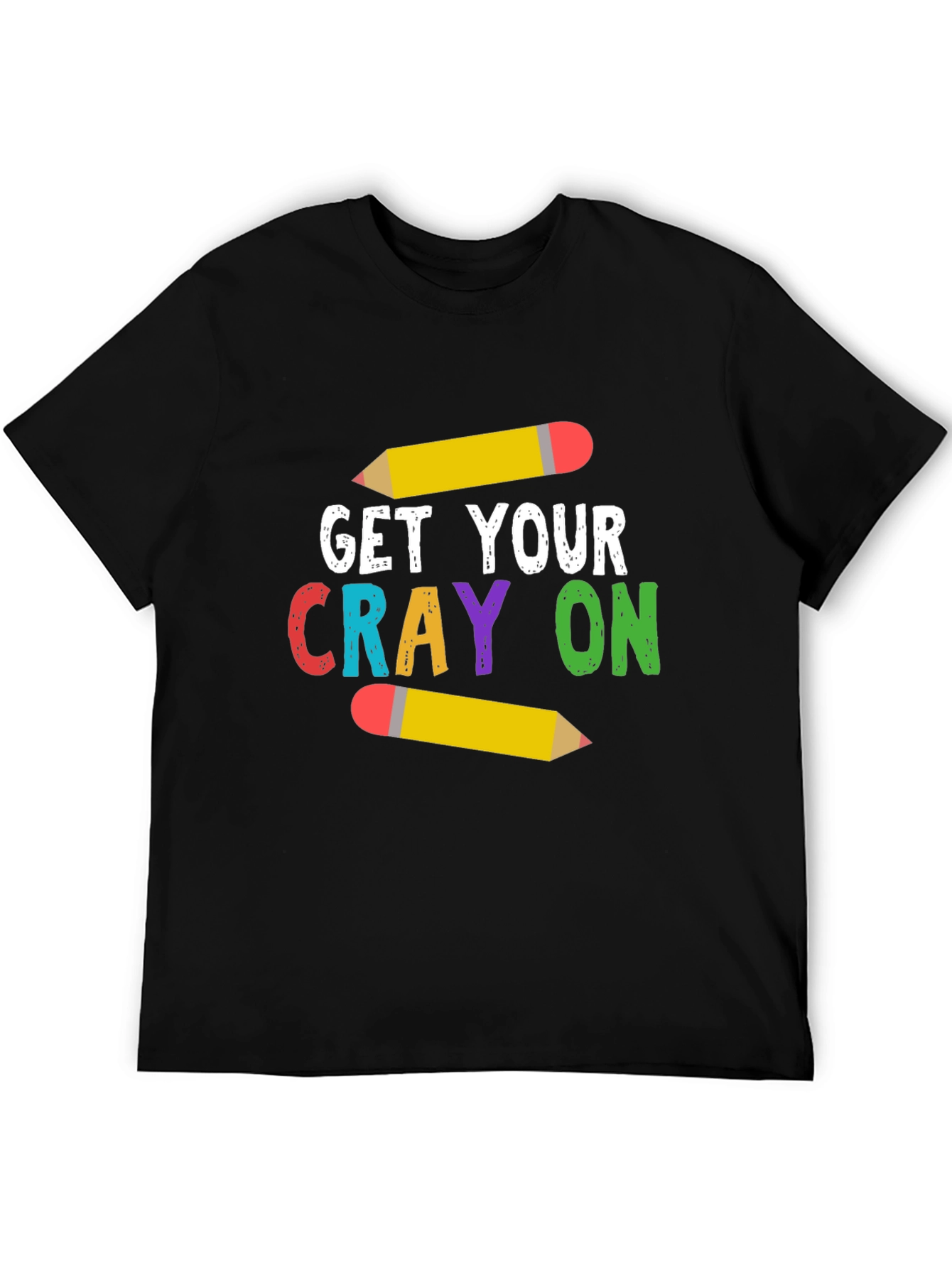 Get Your Crayon On T-Shirt - Teacher Tee